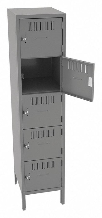 Bx Lckr 5x1Lckr Gray 66 x15 x18 Assm