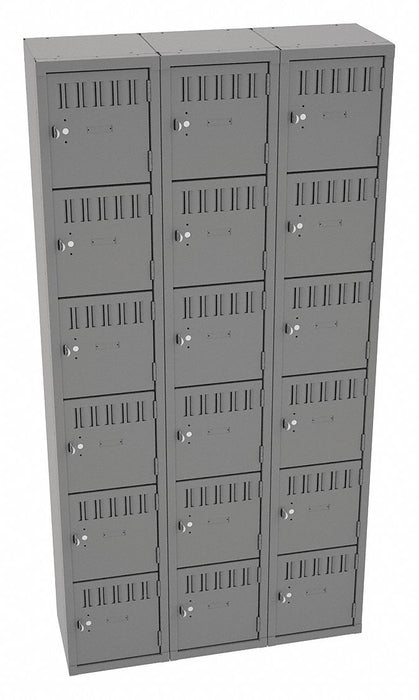 Bx Lckr 6x3Lckr Gray 72 x36 x12 Assm