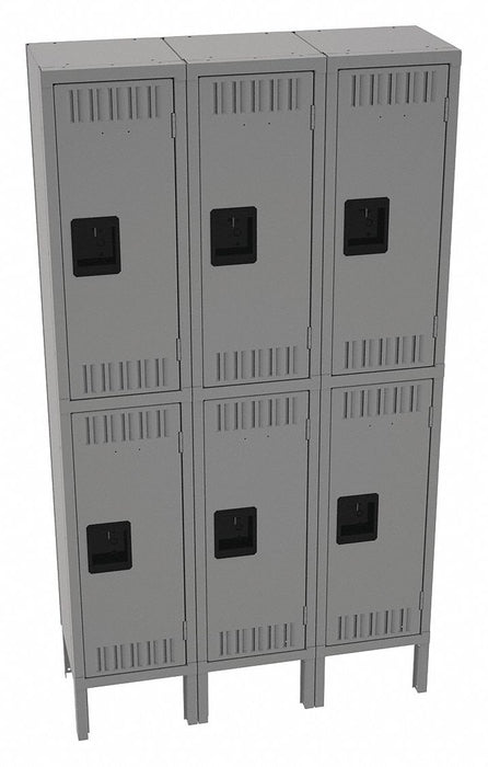 K4143 Lckr 2x3Lckr Md Gray 66 x36 x12 Assm