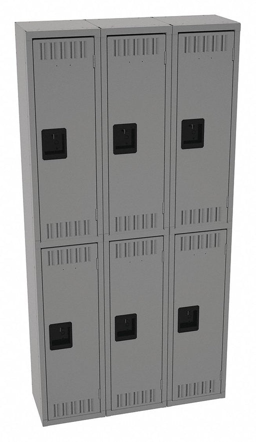 K4155 Lckr 2x3Lckr Md Gray 72 x36 x12 Assm