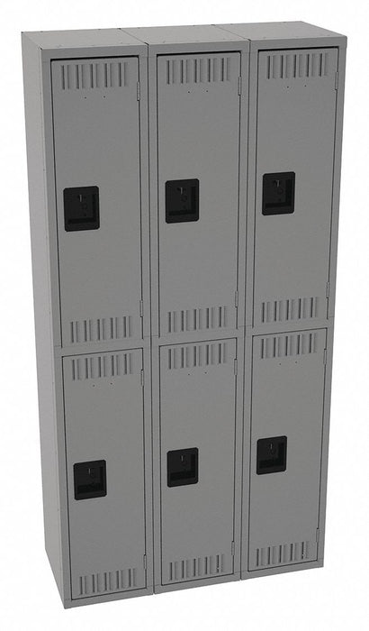 K4156 Lckr 2x3Lckr Md Gray 72 x36 x15 Assm