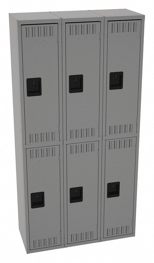 K4156 Lckr 2x3Lckr Md Gray 72 x36 x15 Assm