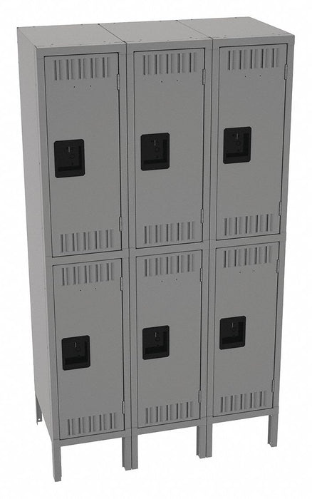 K4144 Lckr 2x3Lckr Md Gray 66 x36 x18 Assm