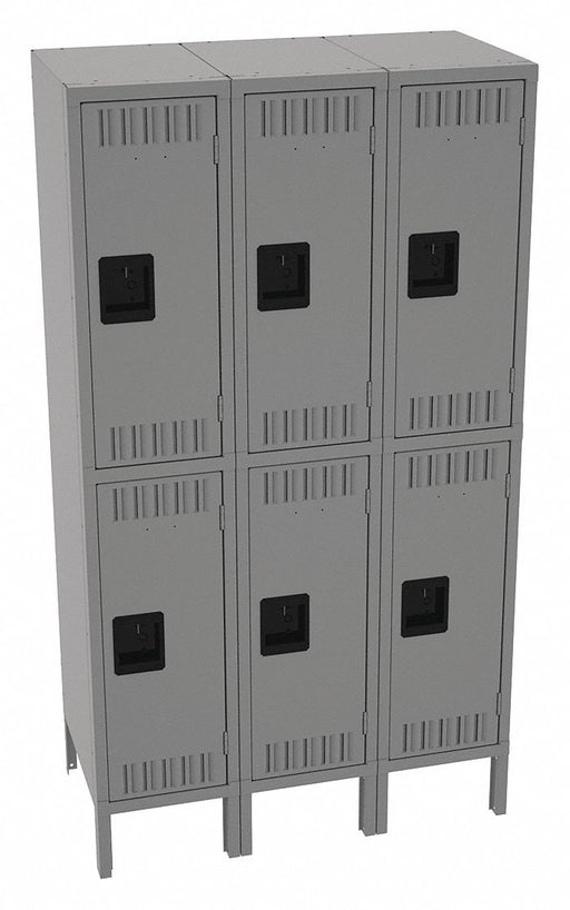 K4144 Lckr 2x3Lckr Md Gray 66 x36 x18 Assm