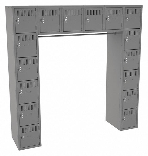 Lckr 6x6Lckr MediumGray 72 x72 x18 Assm