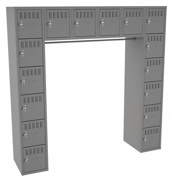 Lckr 6x6Lckr MediumGray 72 x72 x18 Assm