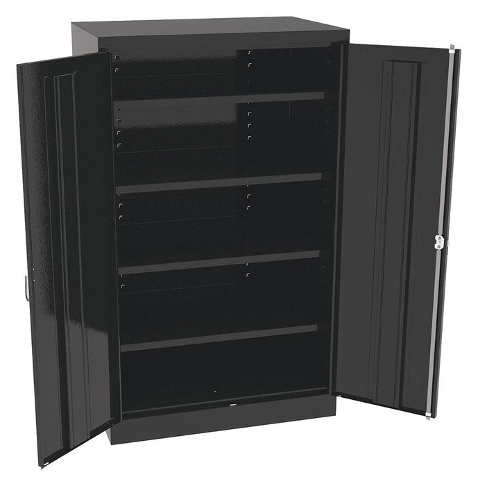 K3842 Storage Cabinet 60 x36 x24 Black 4Shlv