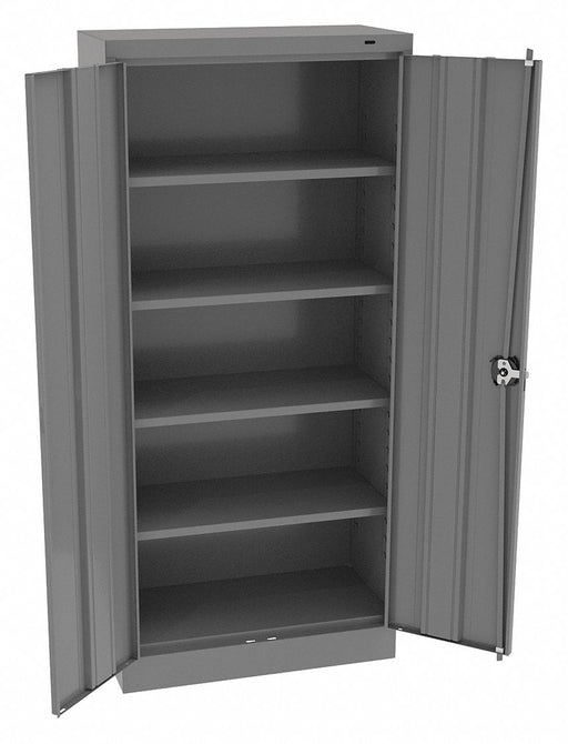 K3834 Storage Cabinet 66 x30 x15 MdGry 4Shlv
