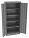 K3834 Storage Cabinet 66 x30 x15 MdGry 4Shlv