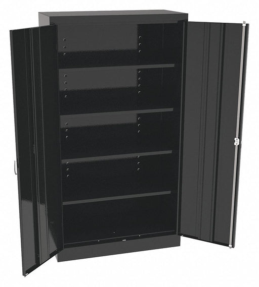 K3836 Storage Cabinet 66 x36 x18 Black 4Shlv