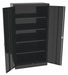 K3836 Storage Cabinet 66 x36 x18 Black 4Shlv