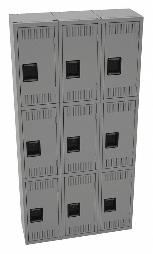 K4158 Lckr 3x3Lckr Md Gray 72 x36 x12 Assm