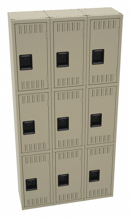 K4158 Wrdrb Lckr 3x3Lckr Sand 72 x36 x12 Assm