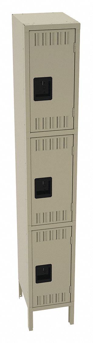 F2269 Wrdrb Lckr 3x1Lckr Sand 78 x12 x15 Assm