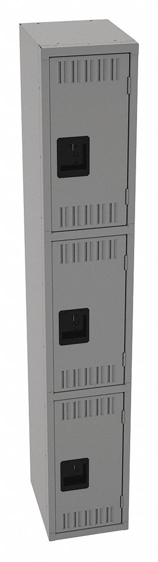 K4153 Lckr 3x1Lckr Md Gray 72 x12 x15 Assm