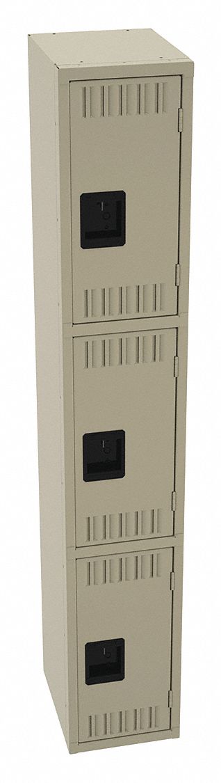 K4153 Wrdrb Lckr 3x1Lckr Sand 72 x12 x15 Assm