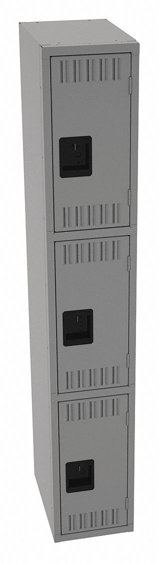 K4154 Lckr 3x1Lckr Md Gray 72 x12 x18 Assm