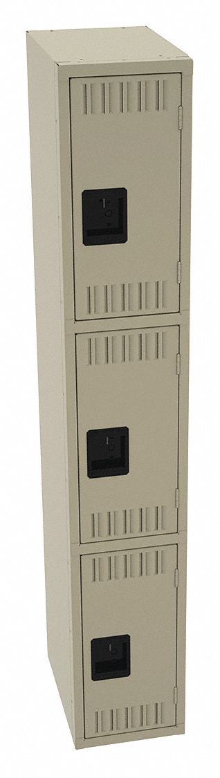 K4154 Wrdrb Lckr 3x1Lckr Sand 72 x12 x18 Assm