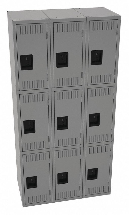 K4159 Lckr 3x3Lckr Md Gray 72 x36 x18 Assm