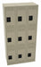 K4159 Wrdrb Lckr 3x3Lckr Sand 72 x36 x18 Assm