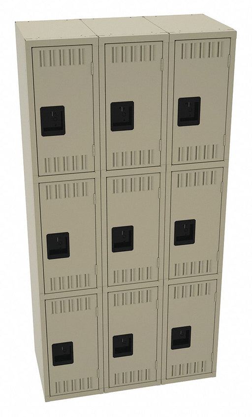 K4159 Wrdrb Lckr 3x3Lckr Sand 72 x36 x18 Assm