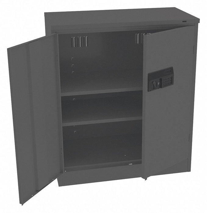 Storage Cabinet 42 x36 x18 Black 2Shlv