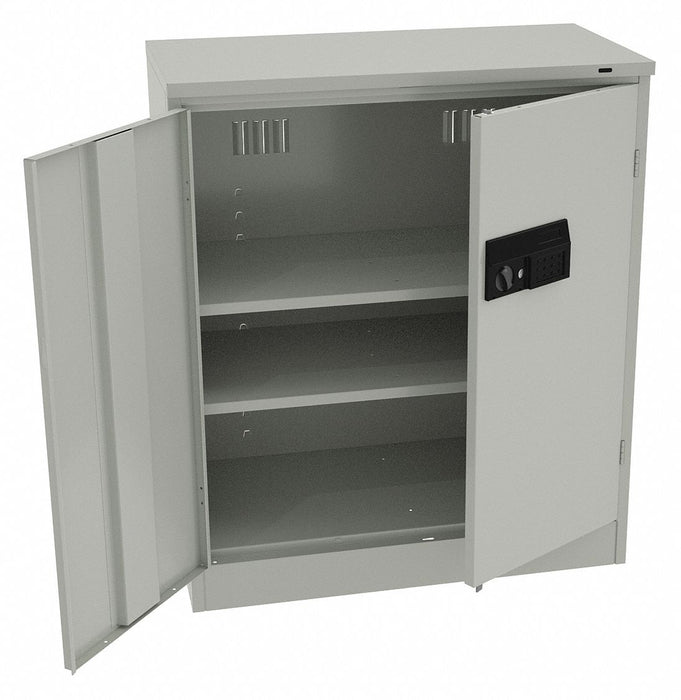 Storage Cabinet 42 x36 x18 LtGry 2Shlv