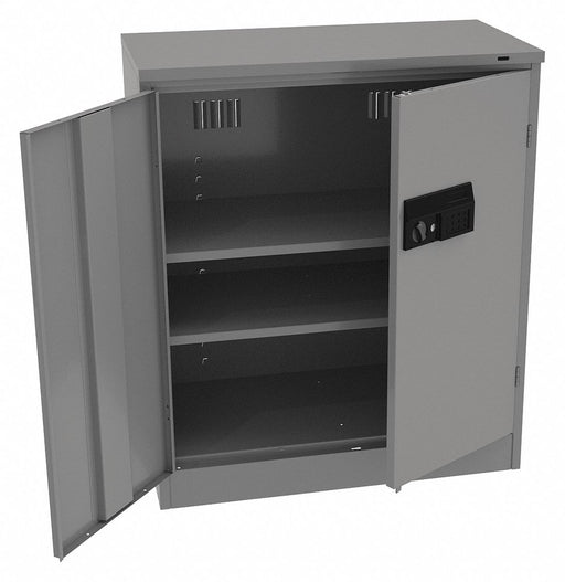 Storage Cabinet 42 x36 x18 MdGry 2Shlv