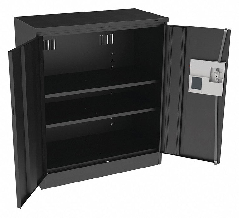 K3830 Storage Cabinet 42 x36 x18 Black 2Shlv