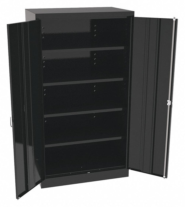 K3842 Storage Cabinet 66 x36 x24 Black 4Shlv