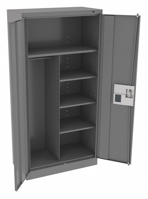 Storage Cabinet 72 x36 x18 MdGry 5Shlv