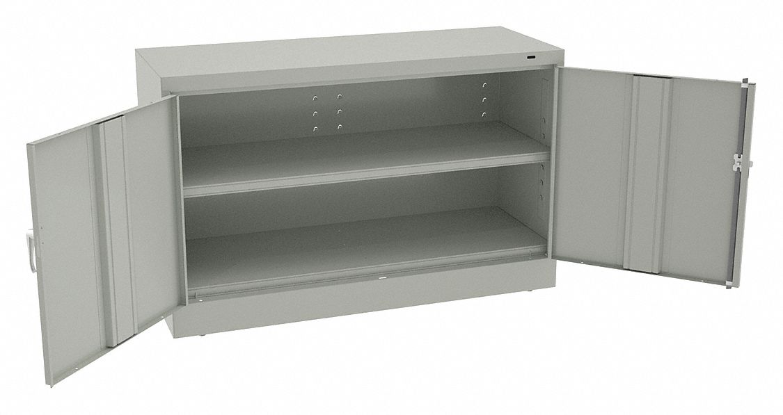 Storage Cabinet 30 x48 x18 LtGry 1Shlv