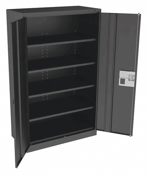 K3874 Storage Cabinet 78 x48 x24 Black 4Shlv