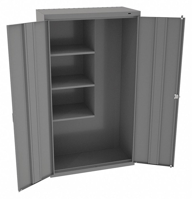 K4848 Storage Cabinet 64 x36 x18 MdGry 3Shlv