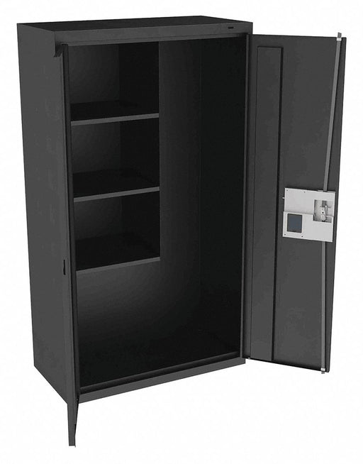 K4849 Storage Cabinet 64 x36 x18 Black 3Shlv
