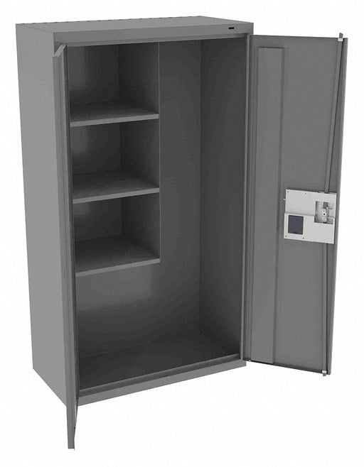 K4849 Storage Cabinet 64 x36 x18 MdGry 3Shlv