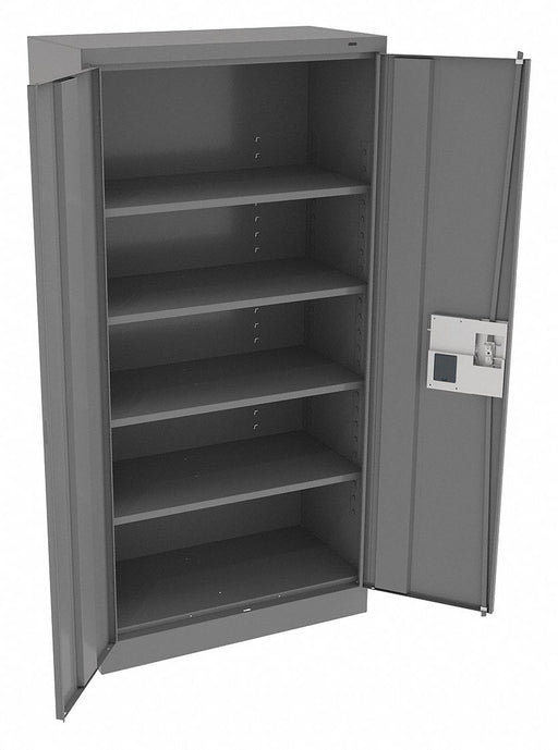 K3837 Storage Cabinet 72 x36 x18 MdGry 4Shlv