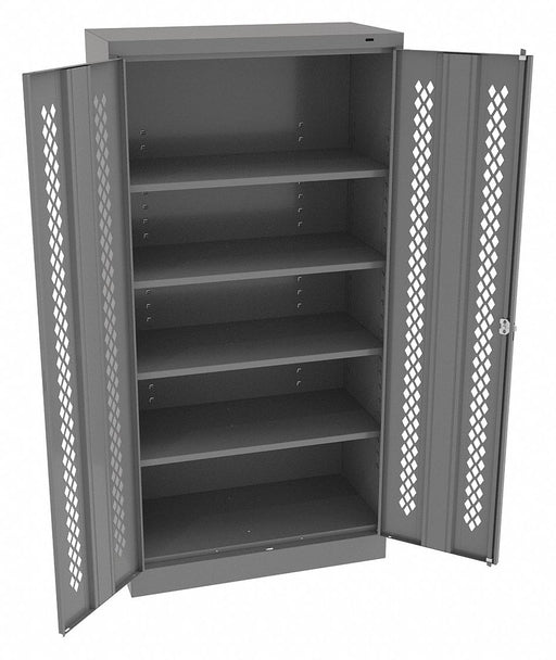 Storage Cabinet 72 x36 x18 MdGry 4Shlv