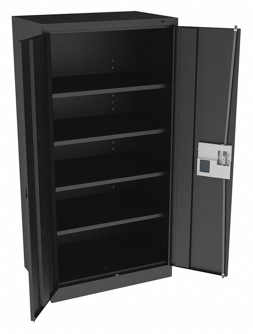 K3843 Storage Cabinet 72 x36 x24 Black 4Shlv