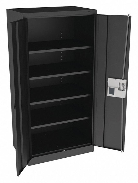 K3843 Storage Cabinet 72 x36 x24 Black 4Shlv