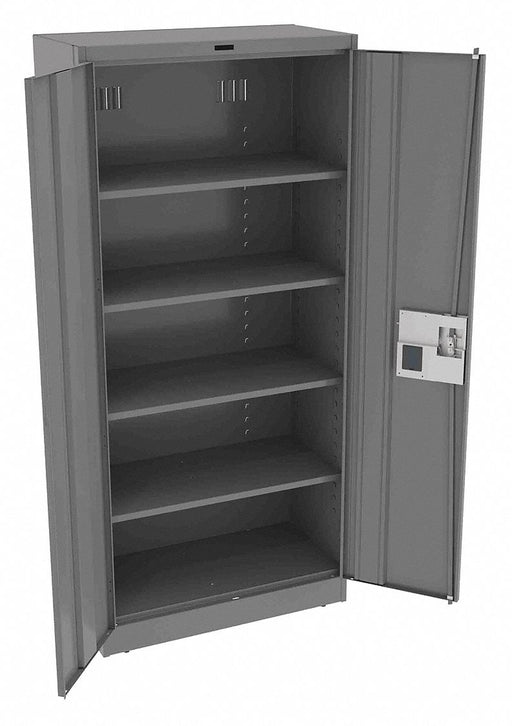 K3839 Storage Cabinet 78 x36 x18 MdGry 4Shlv