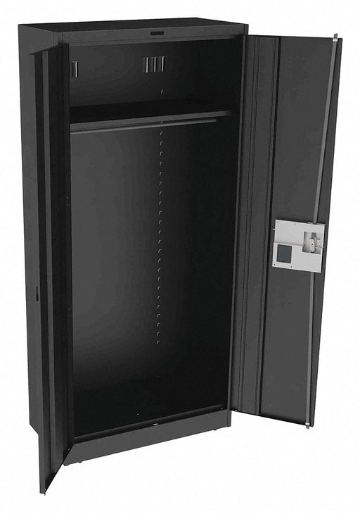 Storage Cabinet 78 x36 x18 Black 1Shlv