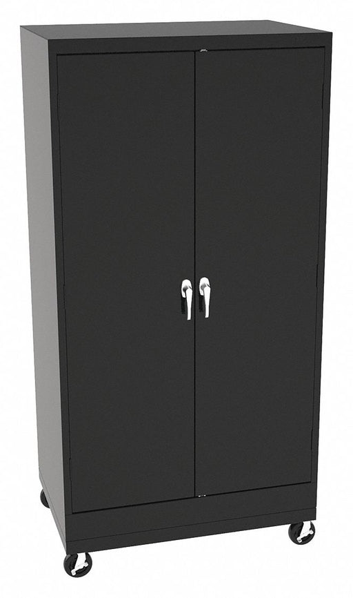 K4834 Storage Cabinet 73 x36 x24 Black 4Shlv