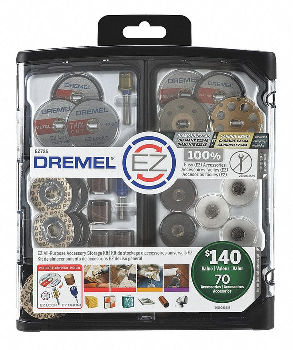 GeneralPurposeAttachmentSet 70pcs w/Case