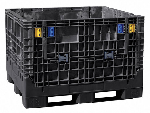 Clps Bulk Ctr Black Solid 48 in