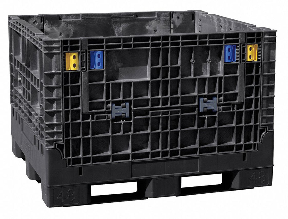 Clps Bulk Ctr Black Solid 48 in