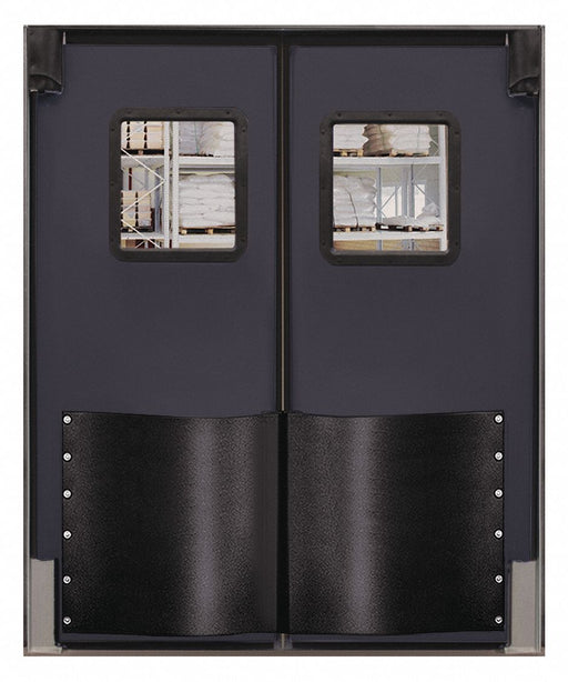 H1835 Swinging Door 7 x 6 ft Metallic Gray PR