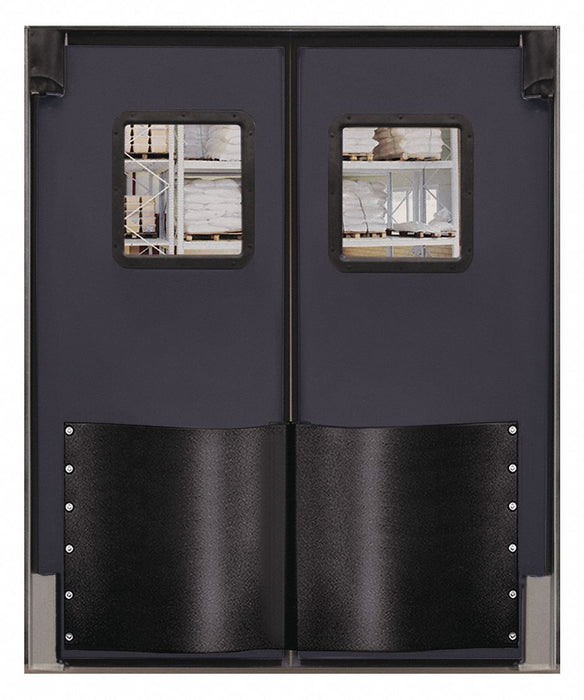 H1835 Swinging Door 7 x 6 ft Metallic Gray PR