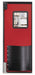 H1815 Swinging Door 7 x 3 ft Red Polyethylene