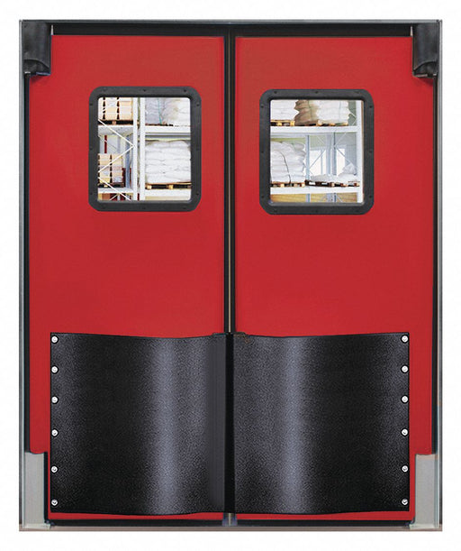 H1834 Swinging Dr 8x5 ft Red Polyethylene PR